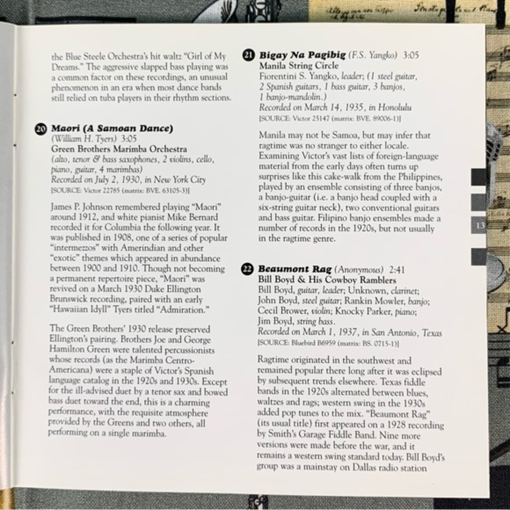 Various Artists Ragtime CD. - Picture 14 of 16
